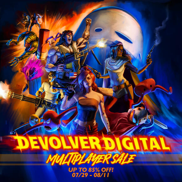 Artwork done for Devolver Digital Summer Sale
